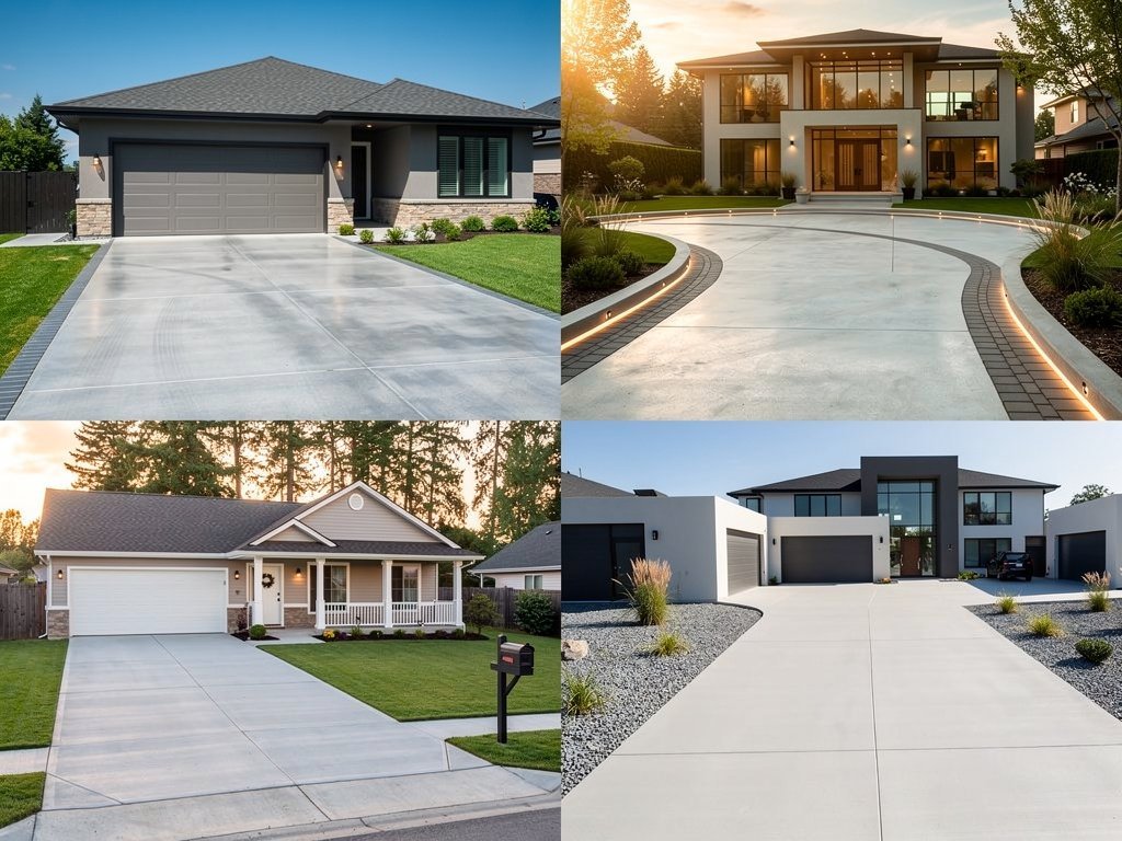 Concrete driveway installation in Plano, TX